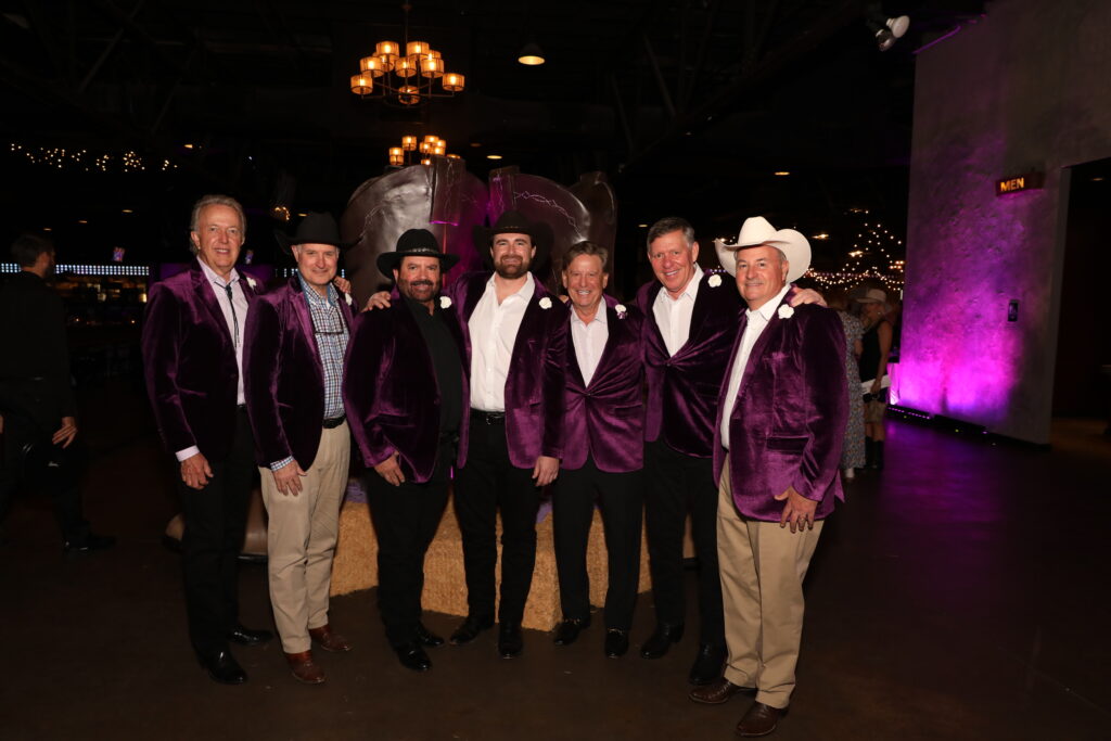 purple jacket.